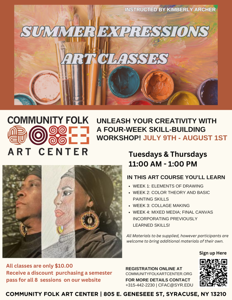 Summer Expressions Art Classes - Community Folk Art Center – Syracuse ...