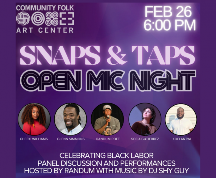 Snaps & Taps open mic night