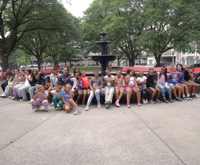 STEM From Dance students outdoors