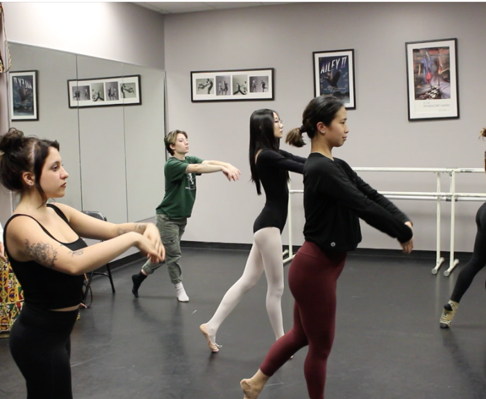 Dance students at Community Folk Art center Dance Lab