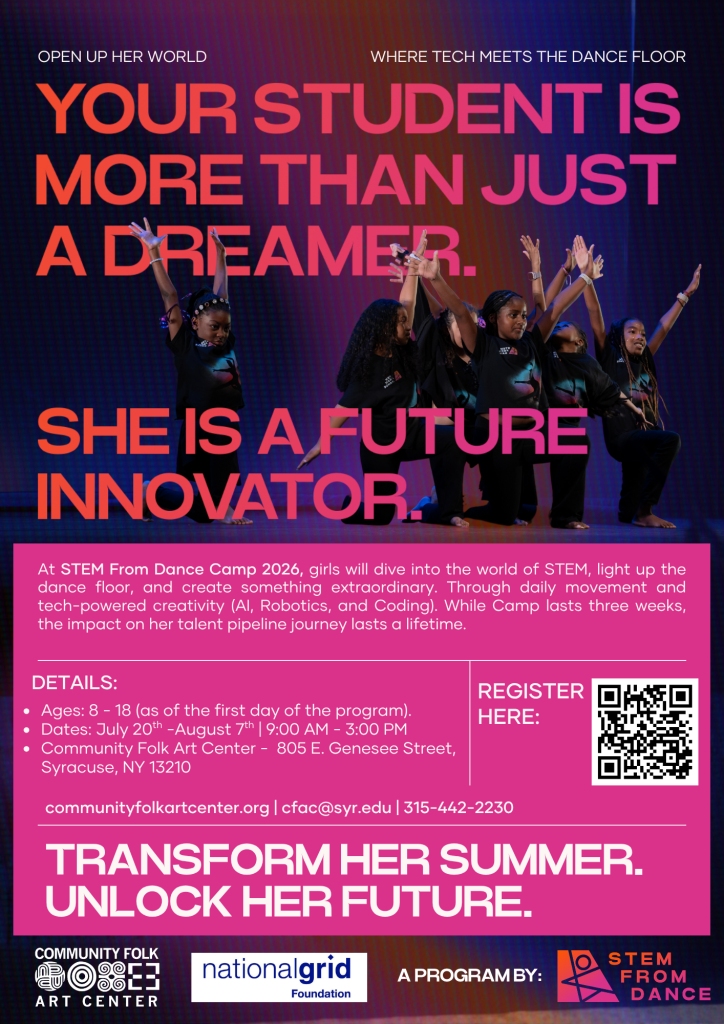 STEM From dance - image of 6 students performing on stage 