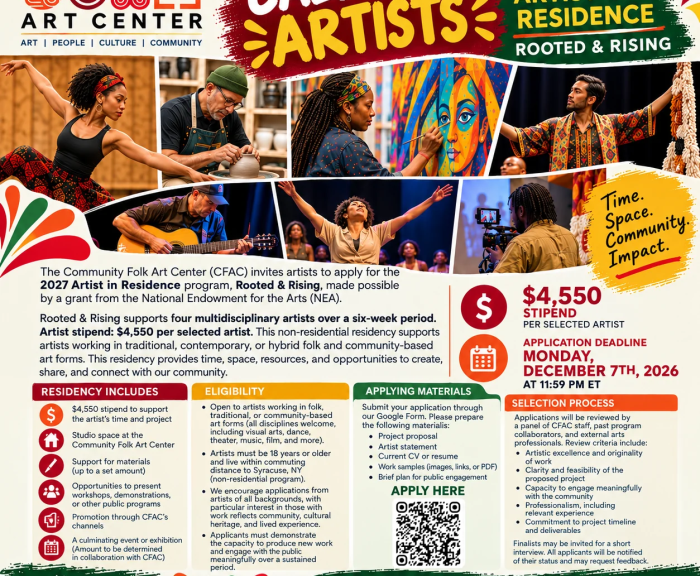 image of artists dancing, painting, acting, and performing